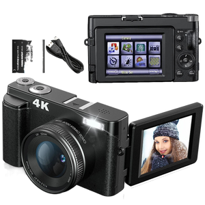 4K Digital Camera - 48MP Compact Vlogging Camera with Autofocus, Anti-Shake