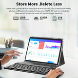 Relndoo Android Tablet with Keyboard, Android 14 Tablet, 128GB Storage - TeleWorld