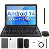 Tablet 10.1 Inch Android 14 OS Pad, 2in 1 Pad with Keyboard - TeleWorld