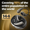 AI Real-Time Translation Headset - LED Display, 144 Languages - TeleWorld