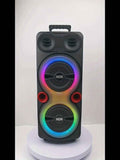 5000W Portable Speaker with Microphone - 16.51 cm Heavy Bass Party Speaker,, Exciting Light Show, Karaoke Machine with Microphone And Guitar Input, Powerful Bass & Subwoofer, Long Playtime, Perfect for Outdoor Events