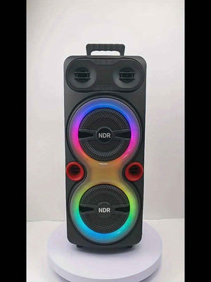 5000W Portable Speaker with Microphone - 16.51 cm Heavy Bass Party Speaker,, Exciting Light Show, Karaoke Machine with Microphone And Guitar Input, Powerful Bass & Subwoofer, Long Playtime, Perfect for Outdoor Events
