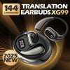 AI Real-Time Translation Headset - LED Display, 144 Languages - TeleWorld