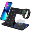 30W Wireless Charger Stand 3 in 1 Foldable Charging Station for iPhone