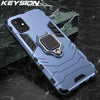 Shockproof Samsung Case with Ring, Kickstand & Magnetic Support
