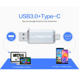 WANSENDA OTG USB Flash Drive – Dual Plug, 16GB to 512GB - TeleWorld Online