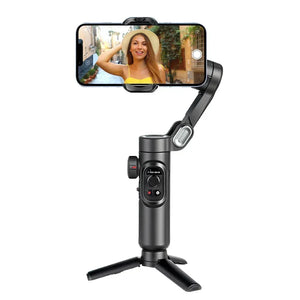 VIKEFON 3-Axis Gimbal with Light & Tracking for Phones - TeleWorld Online