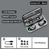 9D Stereo Sports Waterproof Earbuds – Active Noise-Cancelling