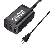 200W USB-C GaN Fast Charger – 6-Port Power Adapter for Laptop, iPhone, Samsung - TeleWorld Online