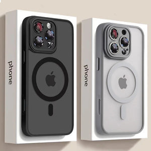 Luxury Matte MagSafe Case iPhone 11–16 | Shockproof Armor - TeleWorld Online