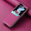 Leather Card Slot Case for Samsung Z Flip 5G – Anti-Slip - TeleWorld Online