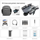 RG106 Professional Camera Drone – 8K HD, 3-Axis Gimbal, 28-Minute Flight Time