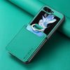 Leather Card Slot Case for Samsung Z Flip 5G – Anti-Slip - TeleWorld Online