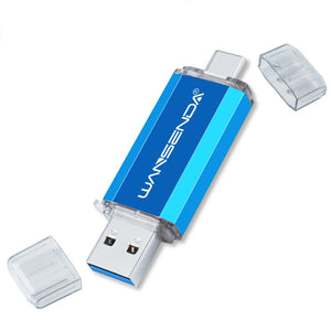 WANSENDA OTG USB Flash Drive – Dual Plug, 16GB to 512GB - TeleWorld Online