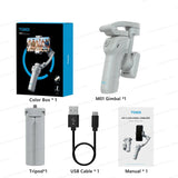 TOKQI M01 3-Axis Gimbal Stabilizer with Light & Tripod - TeleWorld Online