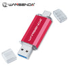 WANSENDA OTG USB Flash Drive – Dual Plug, 16GB to 512GB - TeleWorld Online