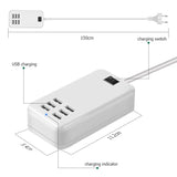 6-Port USB Hub with EU/US Plug | Fast & Reliable USB 2.0 - TeleWorld Online