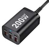 200W USB-C GaN Fast Charger – 6-Port Power Adapter for Laptop, iPhone, Samsung - TeleWorld Online