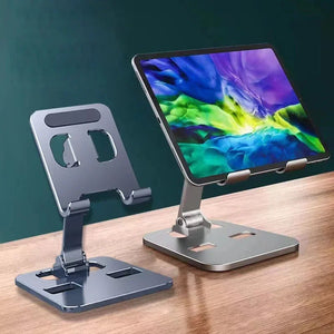 Universal Aluminum Tablet & Phone Holder – Adjustable Stand - TeleWorld Online