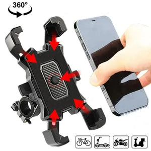 360° Rotatable Electric Bike Phone Holder – Non-Slip Mount - TeleWorld Online
