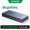 UGREEN 8K DP 1.4 KVM Switch – 2 PCs 1 Display & USB Share - TeleWorld Online
