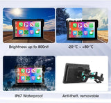 Waterproof CarPlay GPS DVR – 5" & 7" LCD for Motorcycles - TeleWorld Online