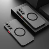Matte Magnetic Case for Samsung Galaxy | Wireless Charging - TeleWorld Online