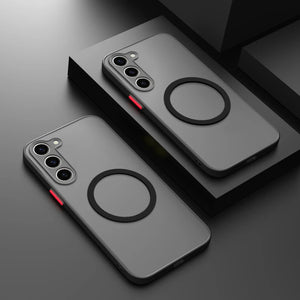Matte Magnetic Case for Samsung Galaxy | Wireless Charging - TeleWorld Online