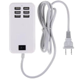 6-Port USB Hub with EU/US Plug | Fast & Reliable USB 2.0 - TeleWorld Online