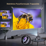 ZDSSY P28 LED Projector – 10000 Lumens | Android System | 150" Display - TeleWorld Online