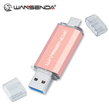 WANSENDA OTG USB Flash Drive – Dual Plug, 16GB to 512GB - TeleWorld Online