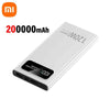 Xiaomi 200000mAh 120W Power Bank Super Fast Charging Battery High Capacity Digital Display Power Bank For iPhone Samsung Huawei