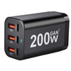 200W USB-C GaN Fast Charger – 6-Port Power Adapter for Laptop, iPhone, Samsung - TeleWorld Online