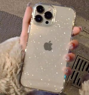 Luxury Bling Glitter Clear Phone Case – Sparkle Meets Protection - TeleWorld Online