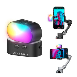 AOCHUAN RGB Magnetic Fill Light for Gimbal - 7 Color Adjustments - TeleWorld Online