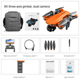 RG106 Professional Camera Drone – 8K HD, 3-Axis Gimbal, 28-Minute Flight Time
