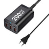 200W USB-C GaN Fast Charger – 6-Port Power Adapter for Laptop, iPhone, Samsung - TeleWorld Online