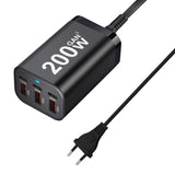 200W USB-C GaN Fast Charger – 6-Port Power Adapter for Laptop, iPhone, Samsung - TeleWorld Online