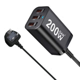 200W USB-C GaN Fast Charger – 6-Port Power Adapter for Laptop, iPhone, Samsung - TeleWorld Online