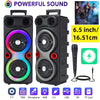 5000W Portable Speaker with Microphone - 16.51 cm Heavy Bass Party Speaker - TeleWorld