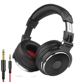 Wired DJ Headphones with Microphone - Professional Studio Pro Sound